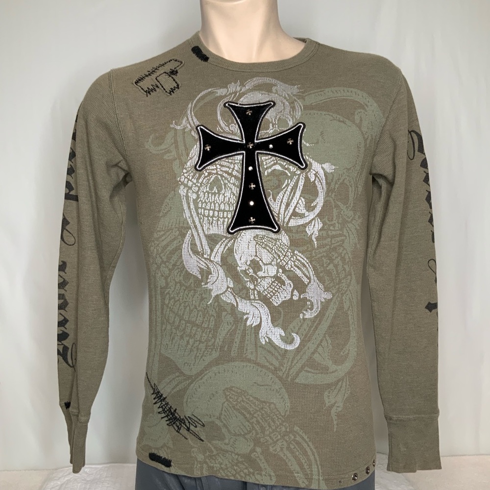Rebel Spirit Thermal Long Sleeve Skull Size M